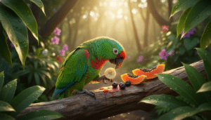 que mange un perroquet