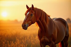 Le cheval alezan: Beauté équine aux reflets dorés