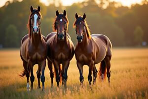 Les chevaux bais : élégance équestre naturelle