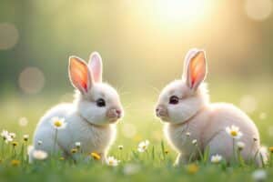 Images de lapins mignons et adorables