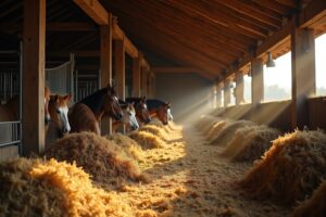 15 Rations de foin pour chevaux par jour