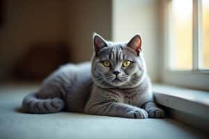 Beauté des chats British Shorthair Bleus