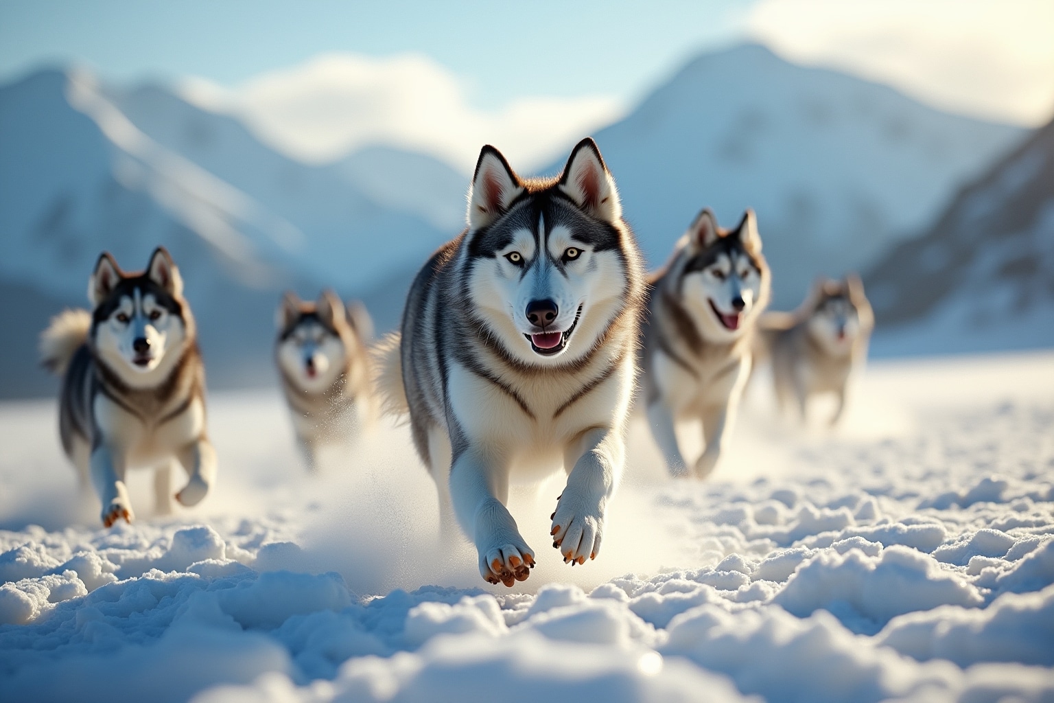 Les Chiens Huskies Sibériens: Esprit Libre